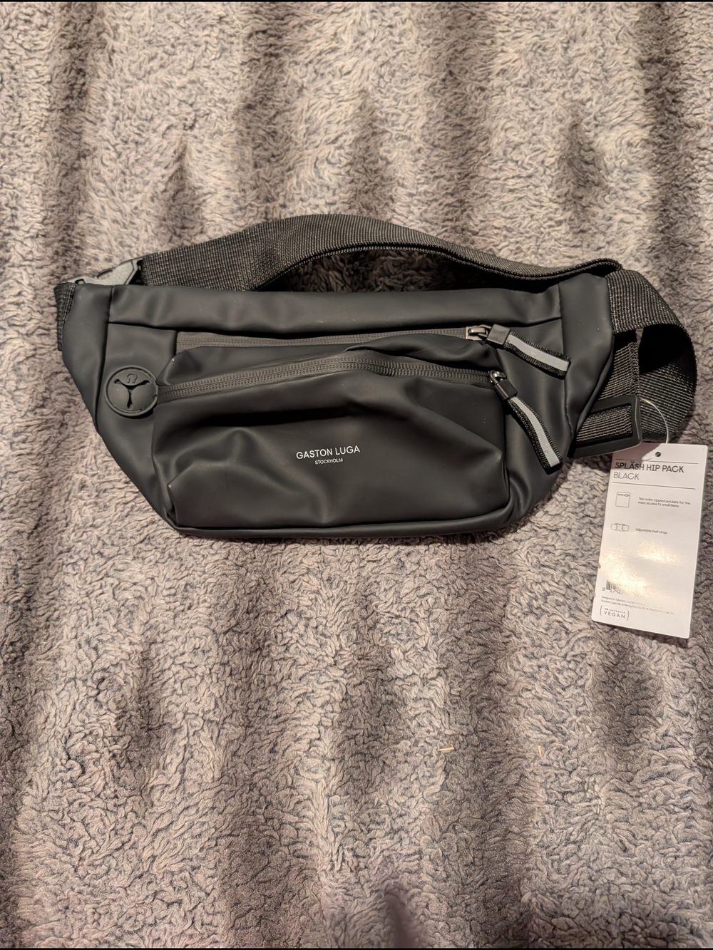 Gaston Luga Black Splash Hip Pack - Men's Belt Bag